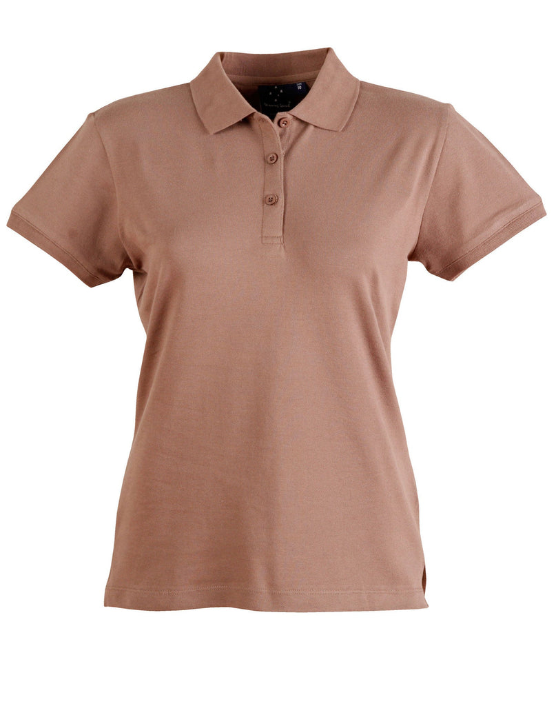 Winning Spirit Ladies' Cotton Stretch Pique Polo-(PS56)