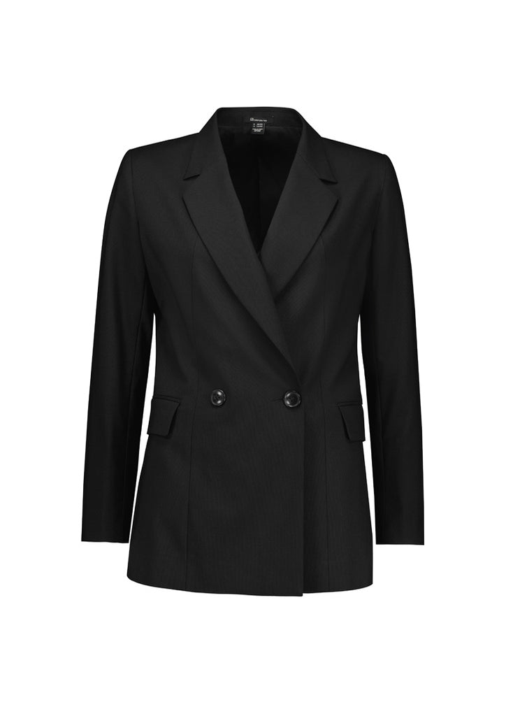 Biz Corporate Womens Renew Double Breasted Longline Jacket (RJ400L)