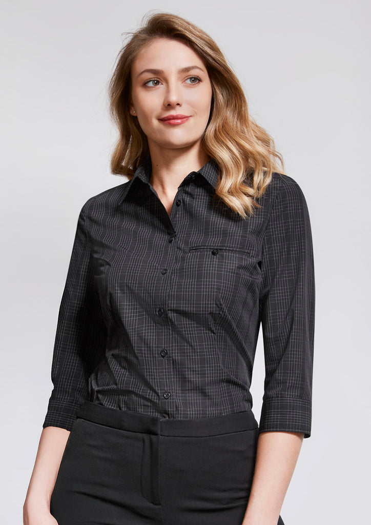 Biz Collection Womens Harper 3/4 Sleeve Shirt-(S820LT)