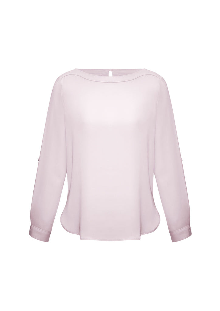 Biz Collection Ladies Madison BoatNeck Blouse-(S828LL)