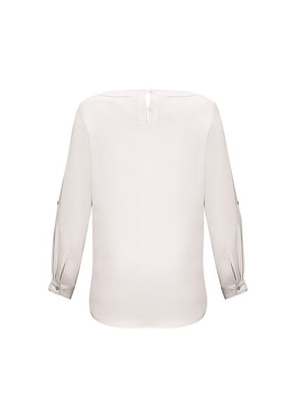 Biz Collection Ladies Madison BoatNeck Blouse-(S828LL)