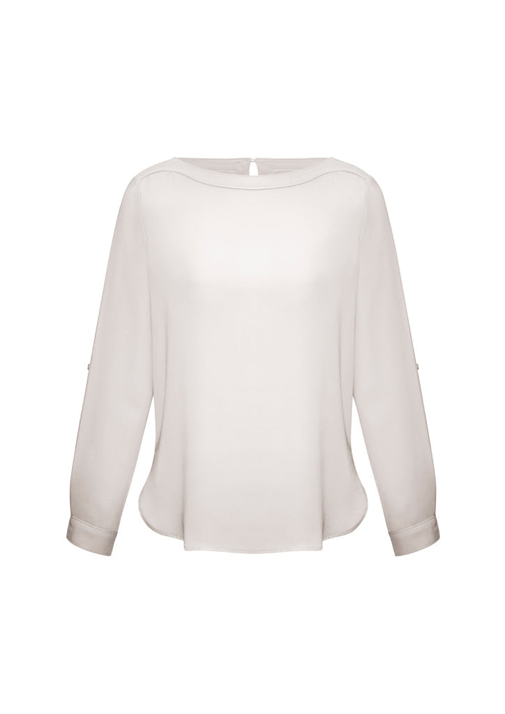 Biz Collection Ladies Madison BoatNeck Blouse-(S828LL)