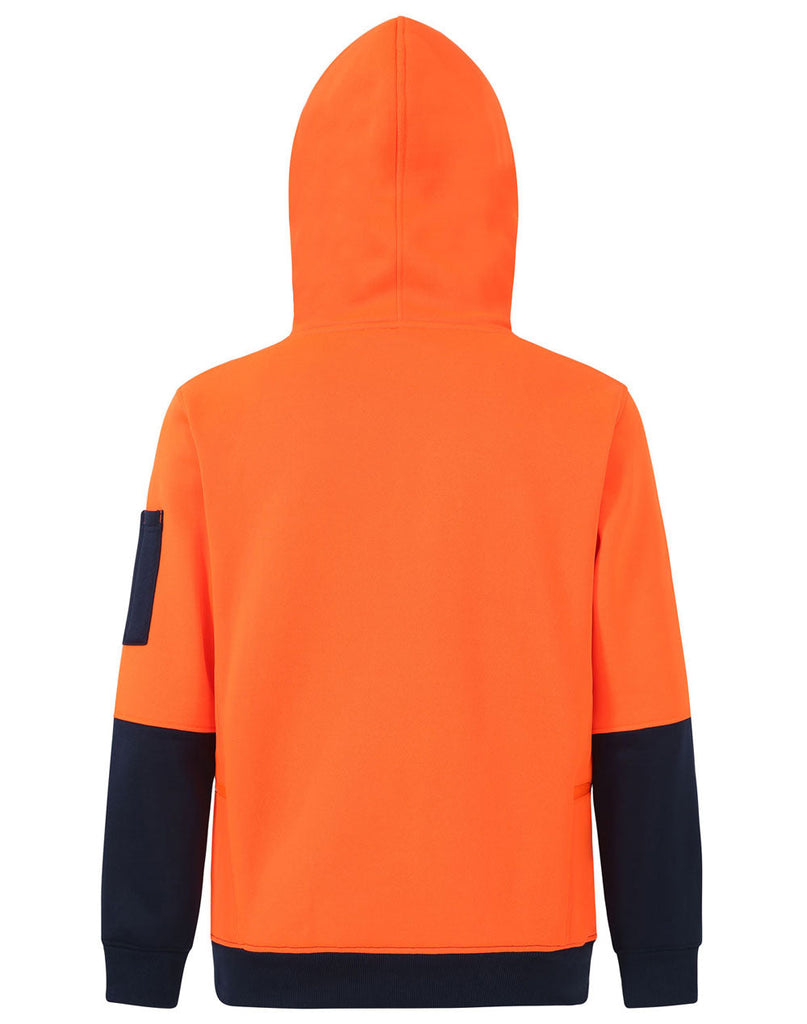 Winning Spirit Hi-vis Two Tone Water Resistant Fleece Hoodie (SW91)