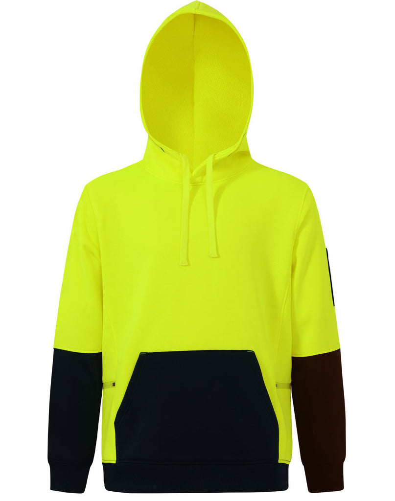 Winning Spirit Hi-vis Two Tone Water Resistant Fleece Hoodie (SW91)