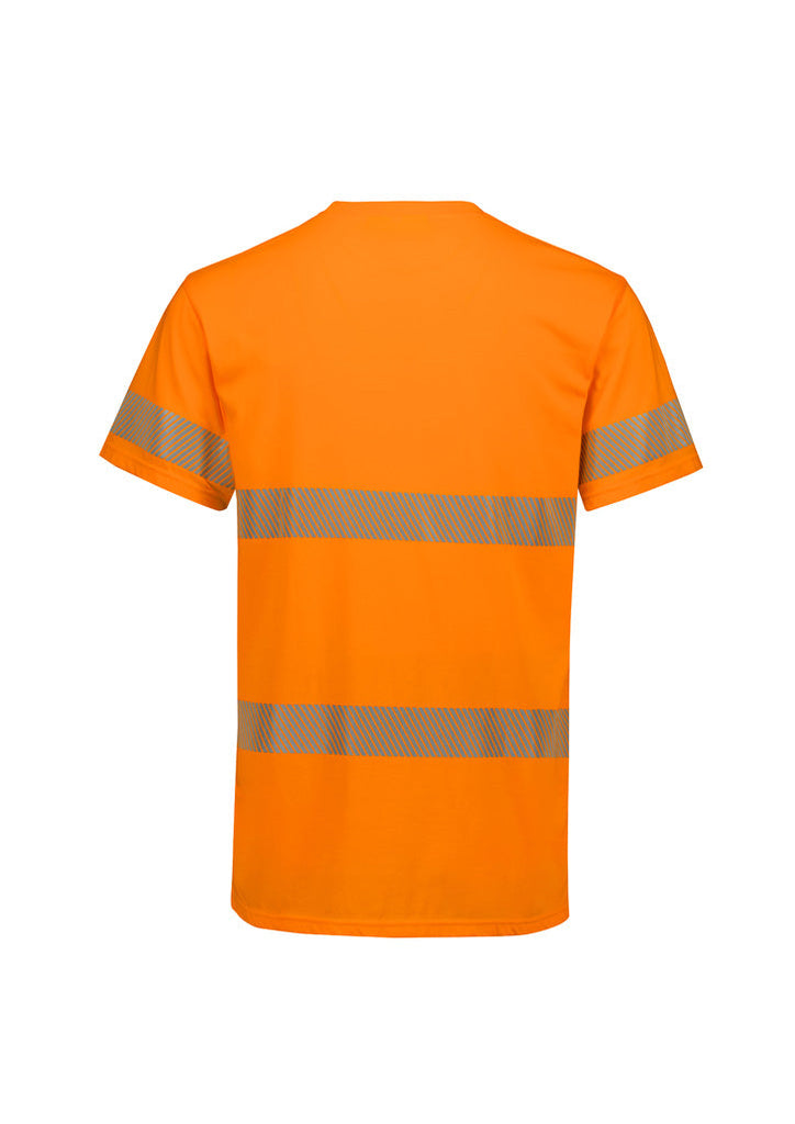 Syzmik Mens Hi Vis Segmented Tape Cotton Tee Shirt (ZH510 )