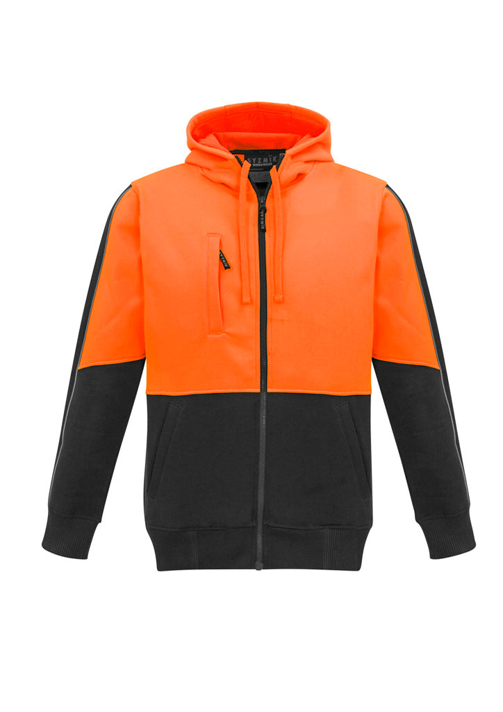 Syzmik Unisex Hi Vis Full Zip Hoodie (ZT485/ZT480)