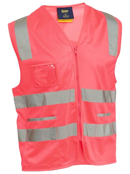 Bisley Taped Hi Vis Safety Zip Vest ( BV0341T)