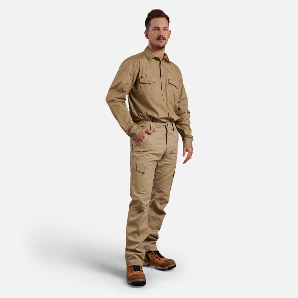 King Gee Tradies Canvas Cargo Work Pants (K13280)