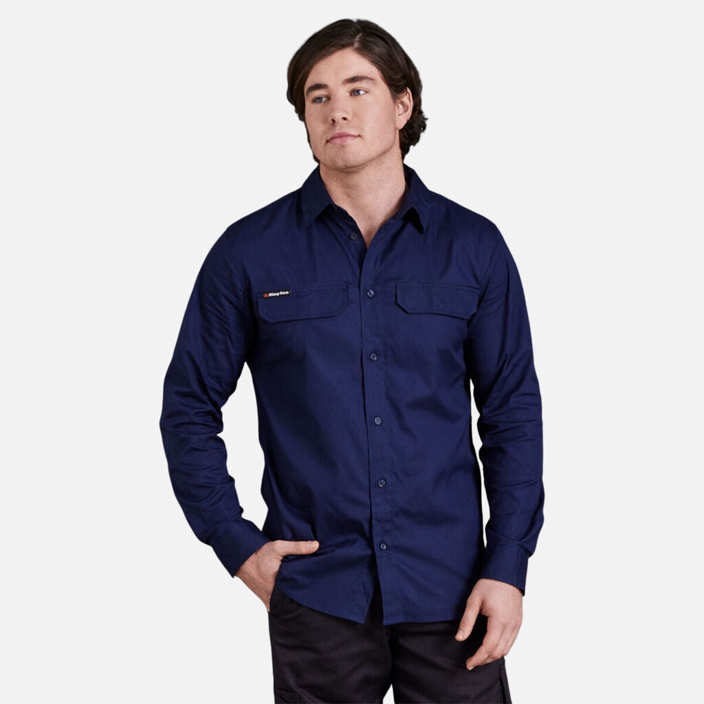 King Gee Workcool Pro Stretch Long Sleeve Work Shirt (K14021)