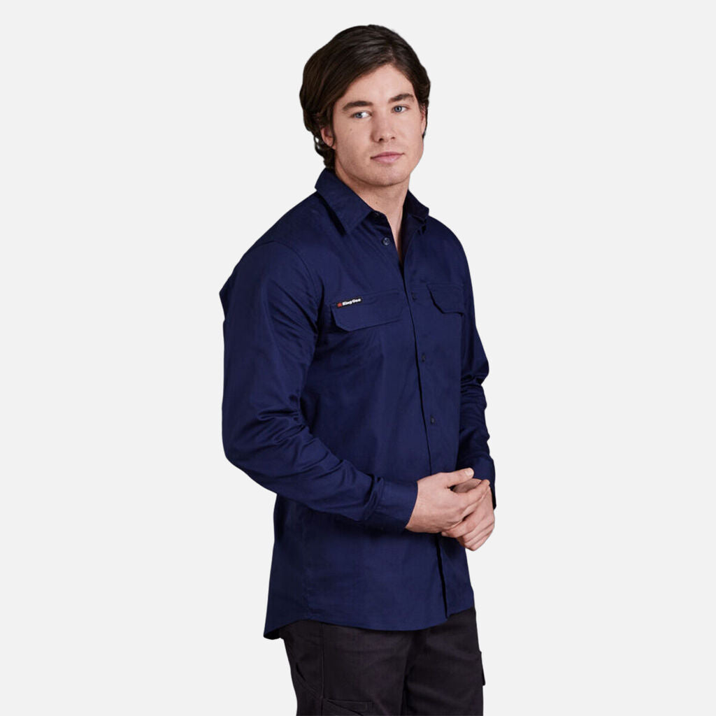 King Gee Workcool Pro Stretch Long Sleeve Work Shirt (K14021)