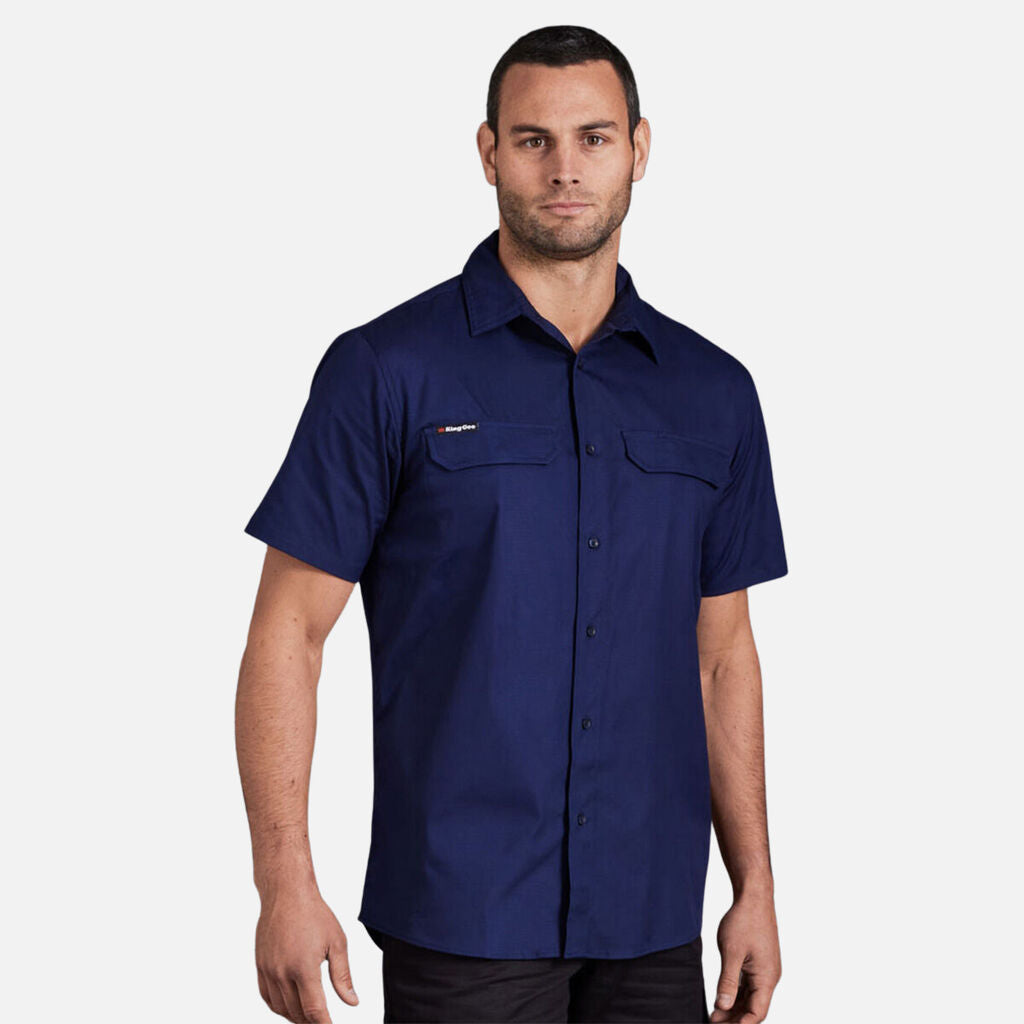 King Gee Workcool Pro Stretch Short Sleeve Work Shirt (K14022)