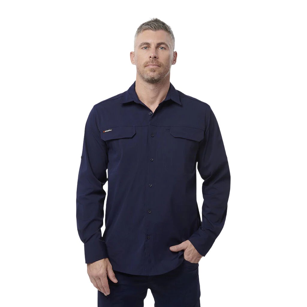 King Gee Drycool Lightweight Stretch Long Sleeve Work Shirt (K14023)