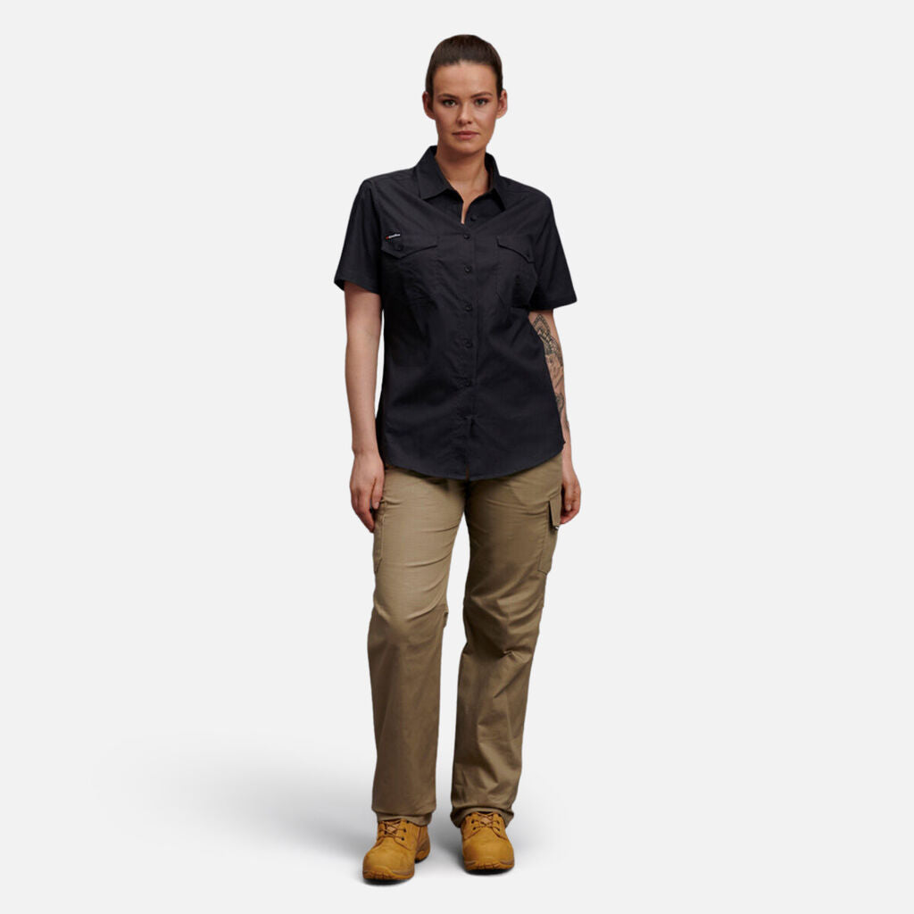 King Gee Women's Workcool 2 Lightweight Short Sleeve Work Shirt (K44205)