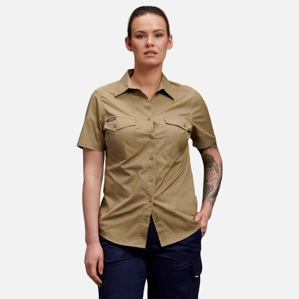 King Gee Women's Workcool 2 Lightweight Short Sleeve Work Shirt (K44205)