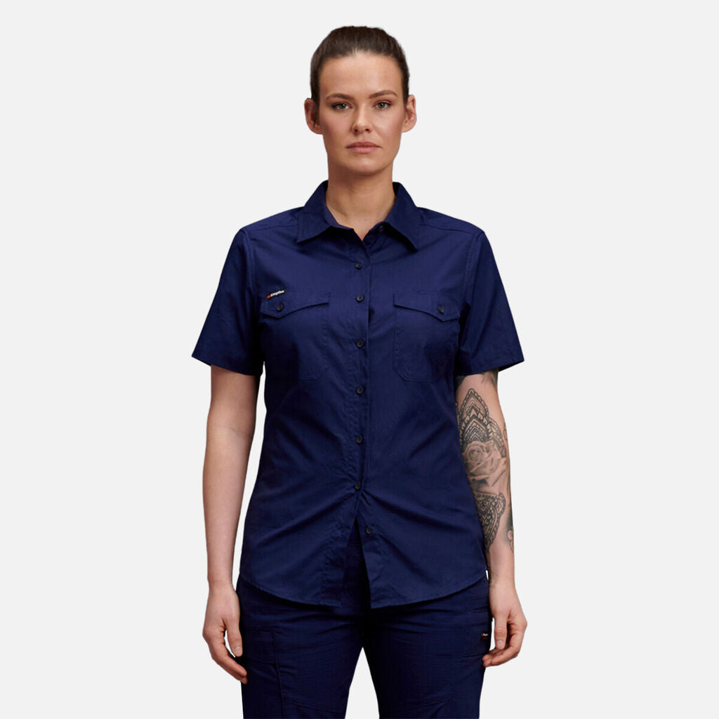 King Gee Women's Workcool 2 Lightweight Short Sleeve Work Shirt (K44205)