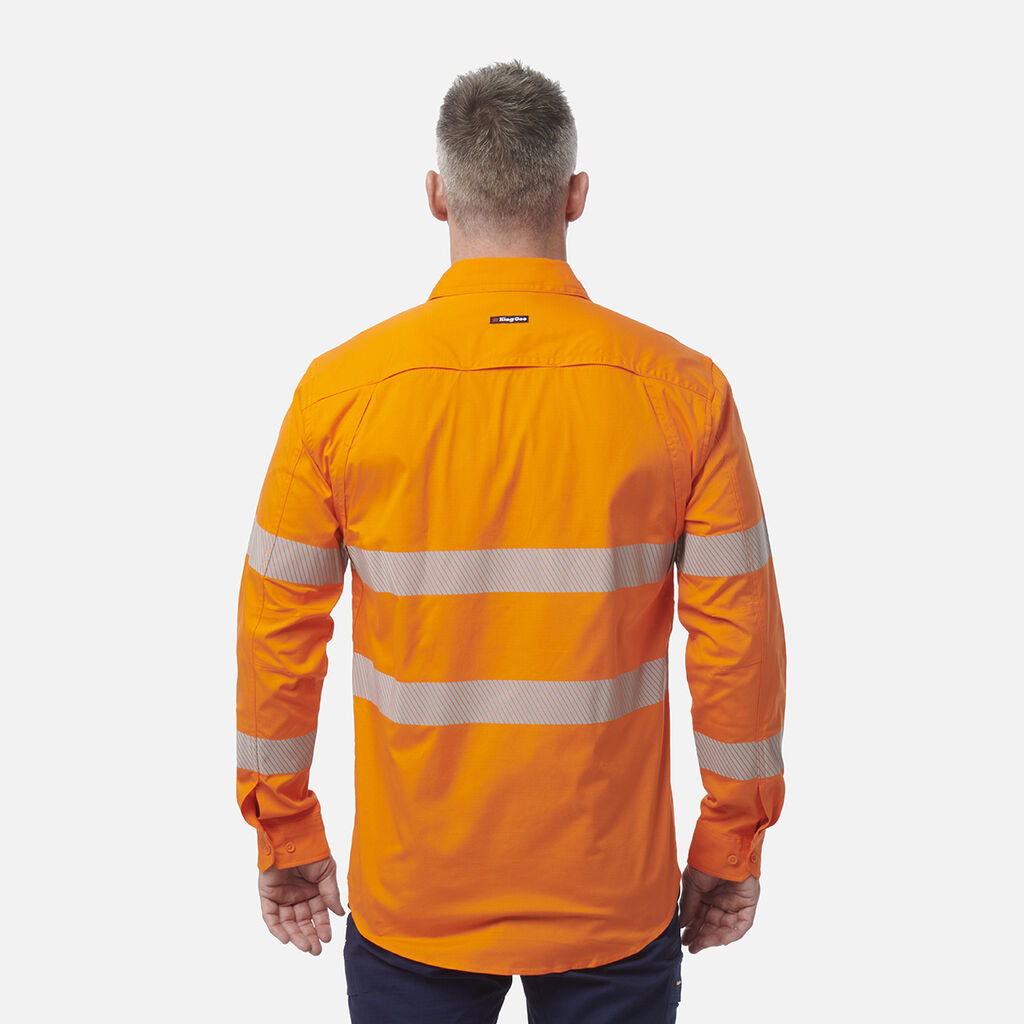 King Gee Workcool Pro Hi-Vis Stretch Reflective Work Shirt (K54031)