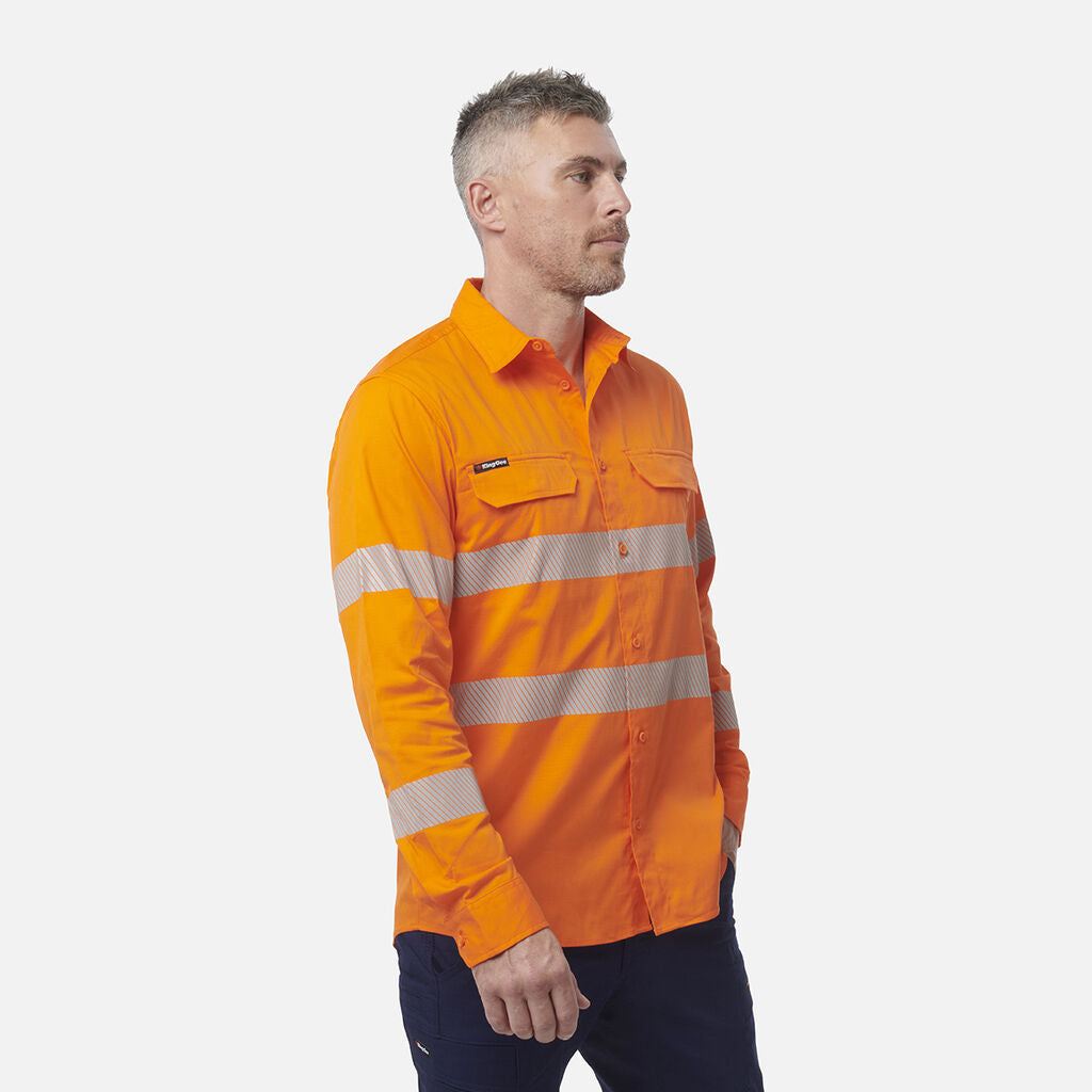 King Gee Workcool Pro Hi-Vis Stretch Reflective Work Shirt (K54031)