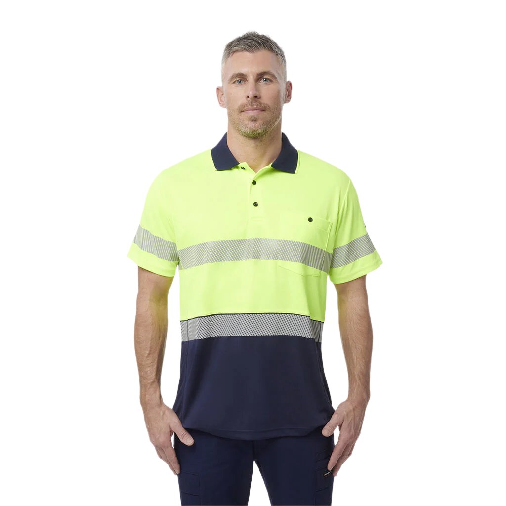 King Gee Workcool Hyperfreeze Hi-Vis Reflective Short Sleeve Polo (K54215 )