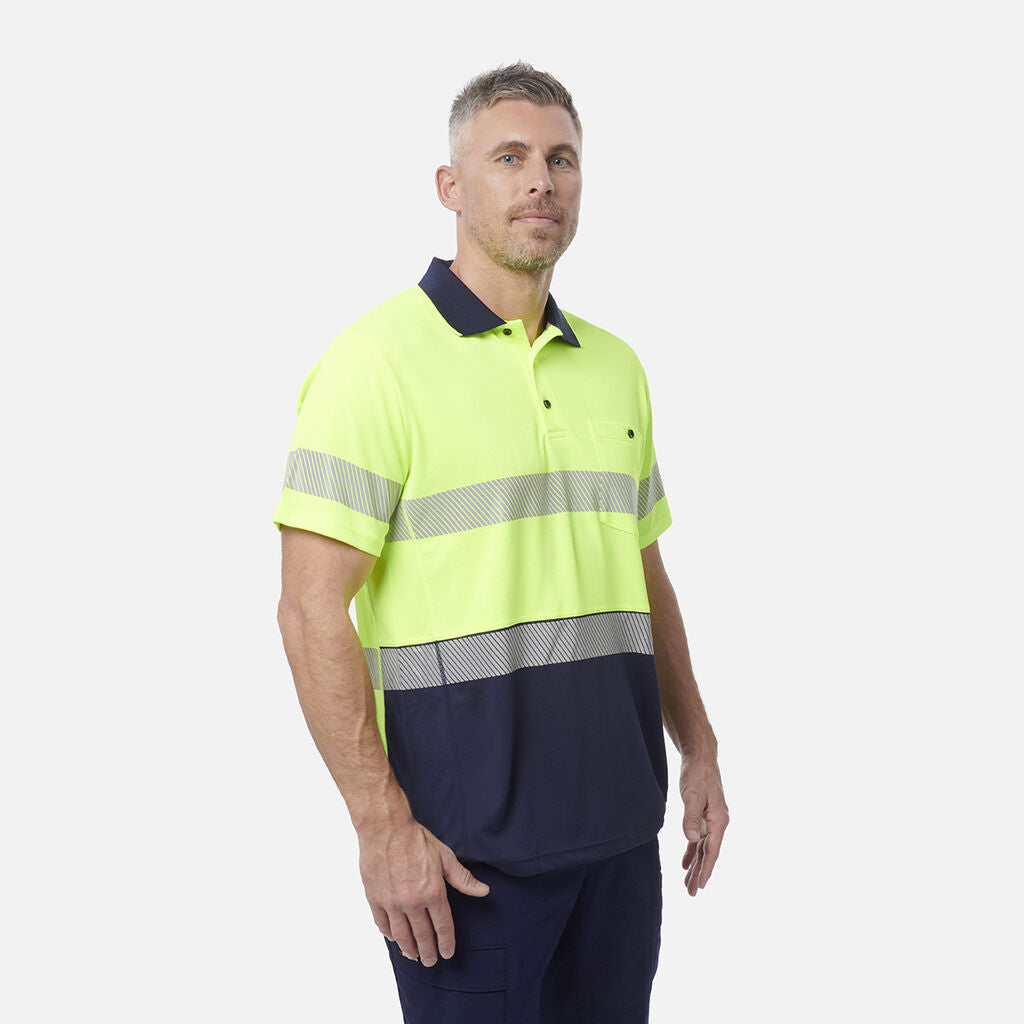 King Gee Workcool Hyperfreeze Hi-Vis Reflective Short Sleeve Polo (K54215 )