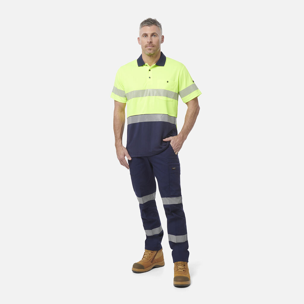 King Gee Workcool Hyperfreeze Hi-Vis Reflective Short Sleeve Polo (K54215 )