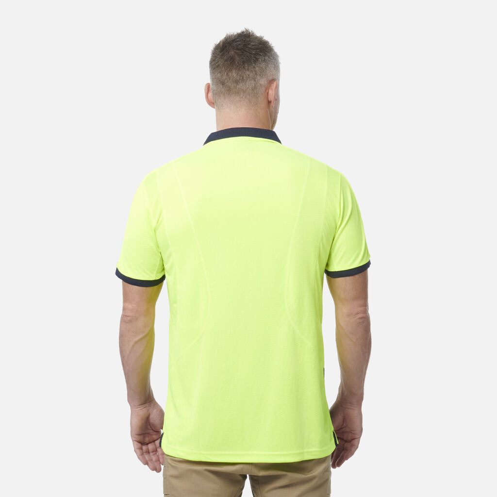 King Gee Workcool Hyperfreeze Hi-Vis Lightweight Short Sleeve Polo (K54845)