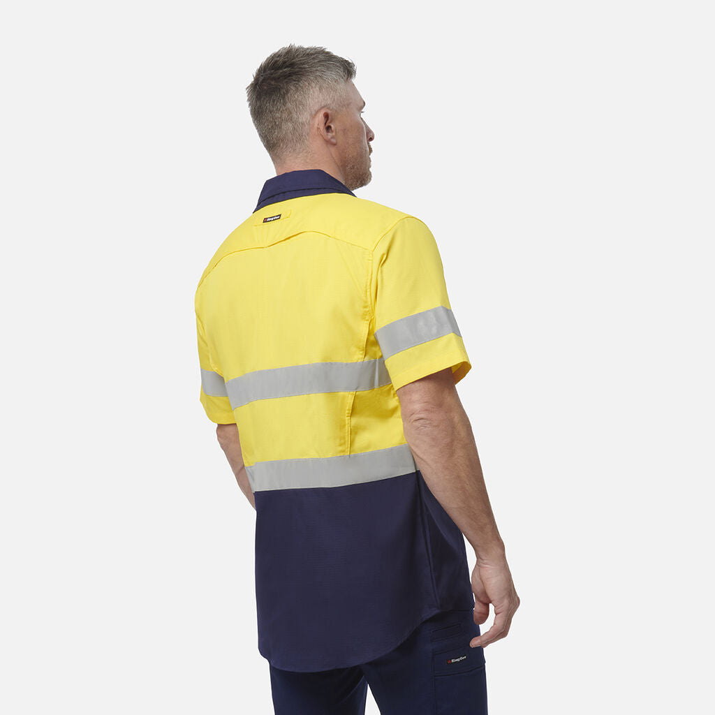 King Gee Workcool 2 Hi-Vis Reflective Short Sleeve Work Shirt (K54885)