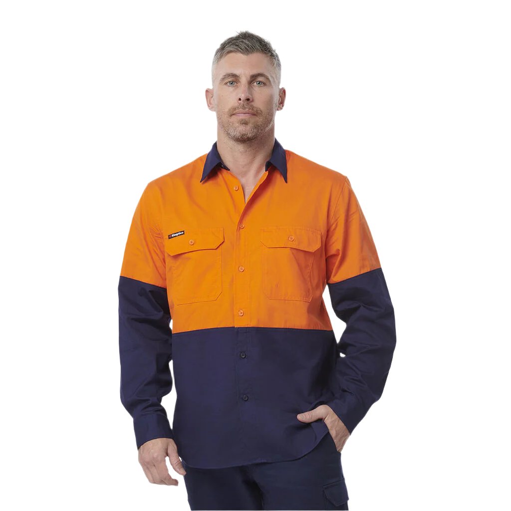 King Gee Workcool Vented Spliced Shirt Long Sleeve (K54912)