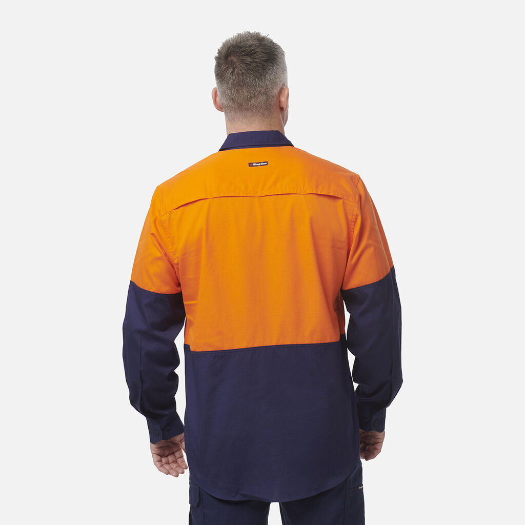 King Gee Workcool Vented Spliced Shirt Long Sleeve (K54912)