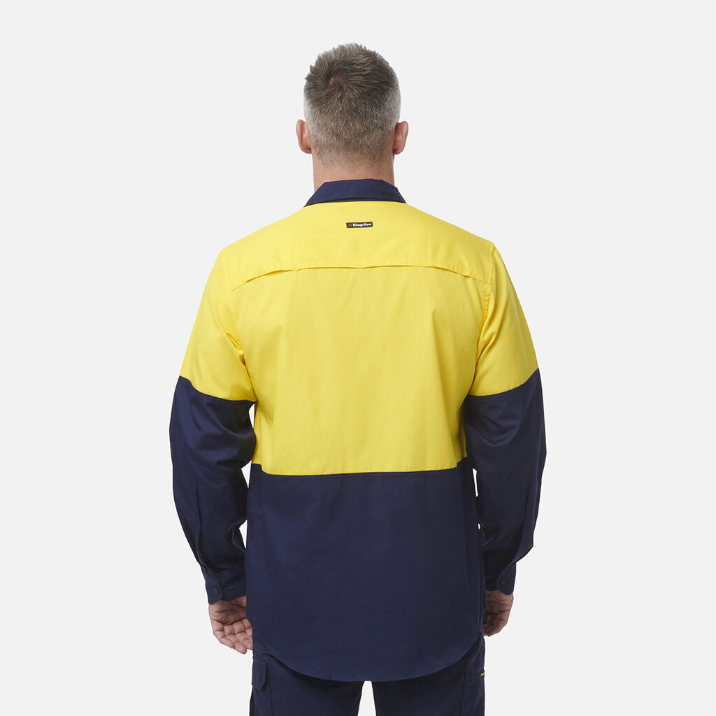 King Gee Workcool Vented Spliced Shirt Long Sleeve (K54912)