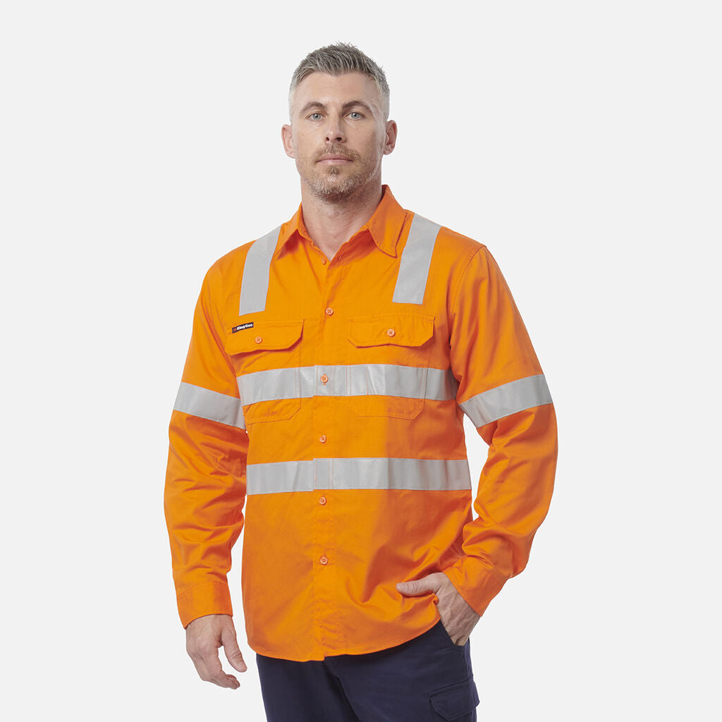 King Gee Workcool Vented X Back Shirt Long Sleeve (K54917)