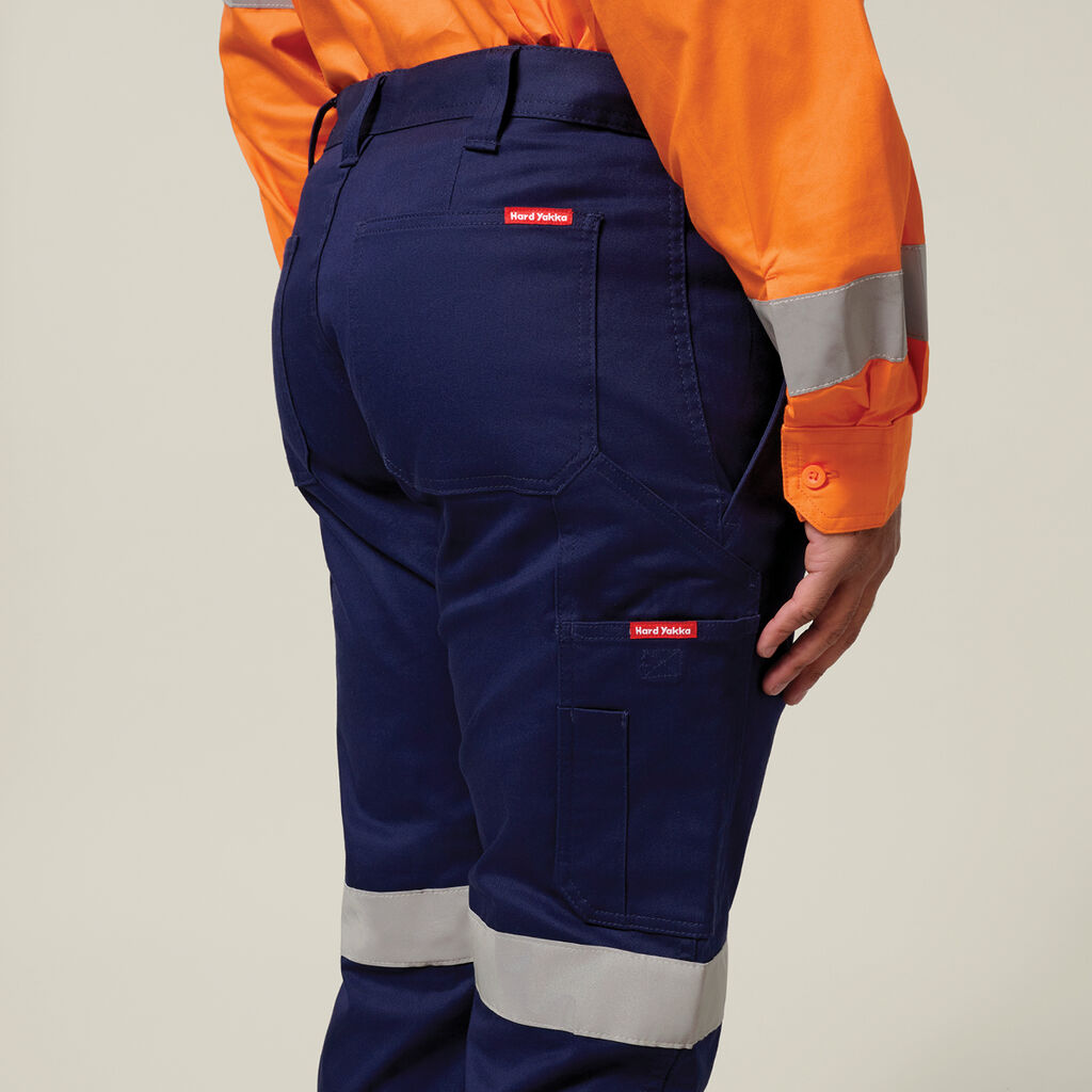 Hard Yakka Cargo Cuffed Pant With Tape (Y02411)