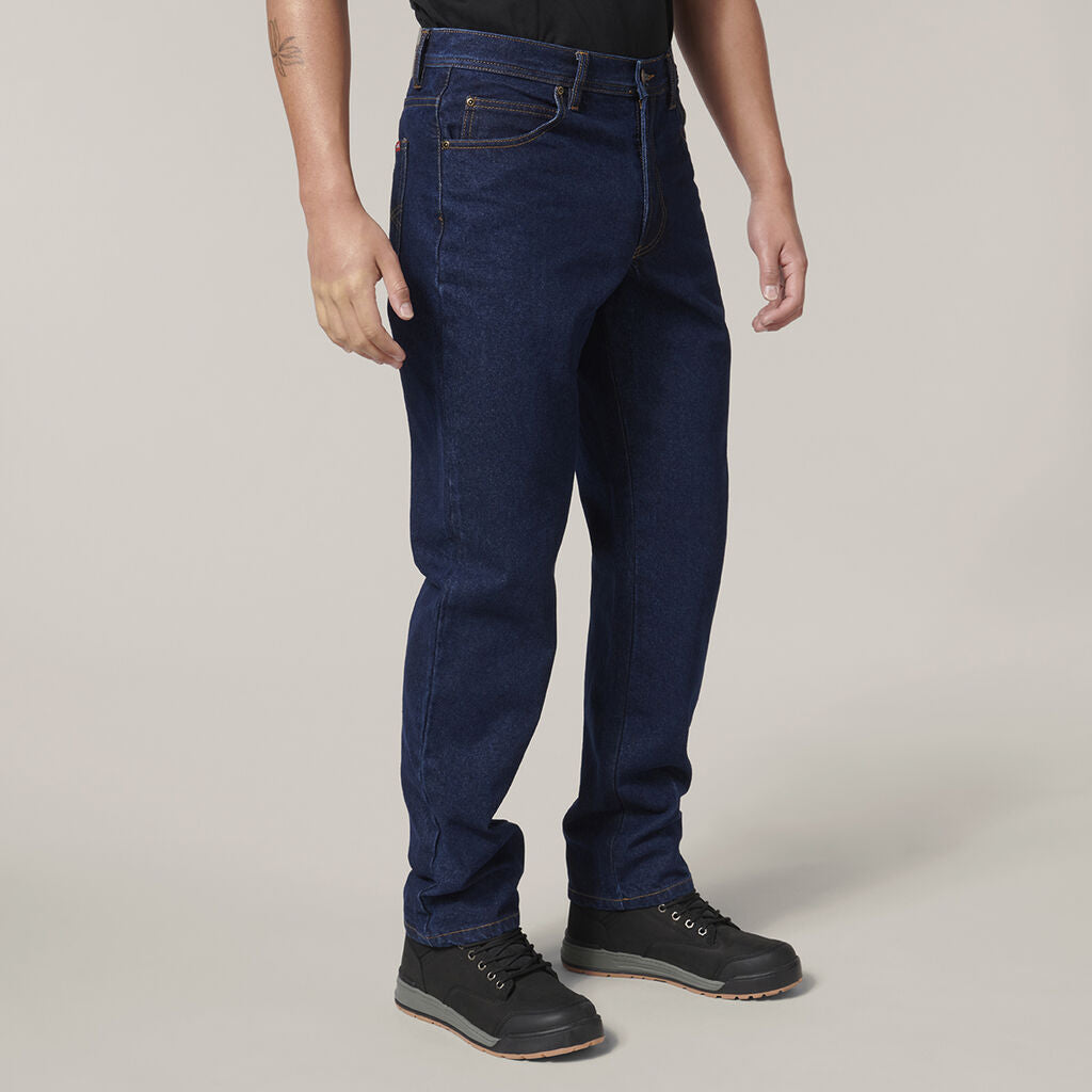 Hard Yakka Heavy Duty Washed Denim Work Jeans (Y03514)