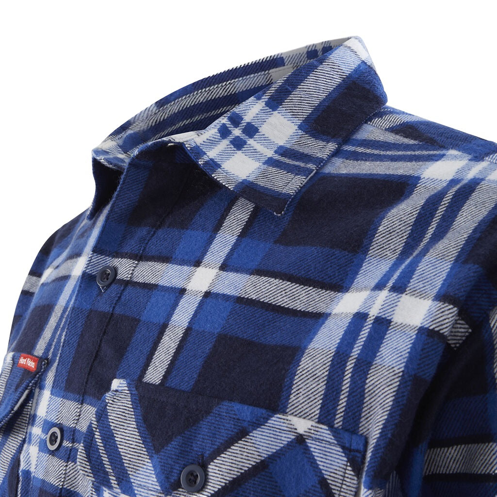 Hard Yakka Core Long Sleeve Closed Front Check Flannel Shirt (Y04006)