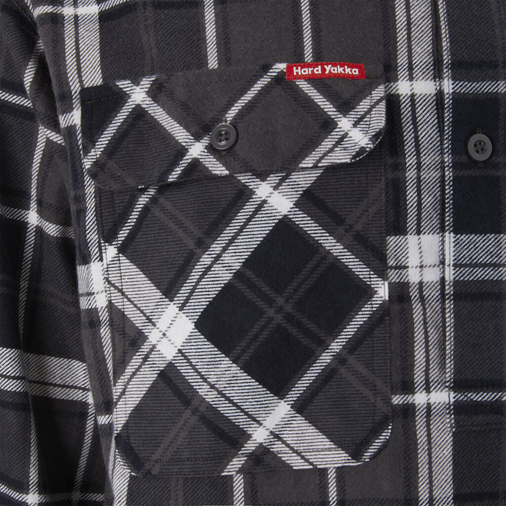 Hard Yakka Core Long Sleeve Closed Front Check Flannel Shirt (Y04006)