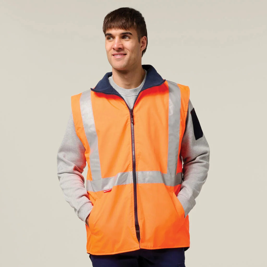 Hard Yakka Hi-Vis 4-In-1 Taped Wet Weather Jacket (Y06057)