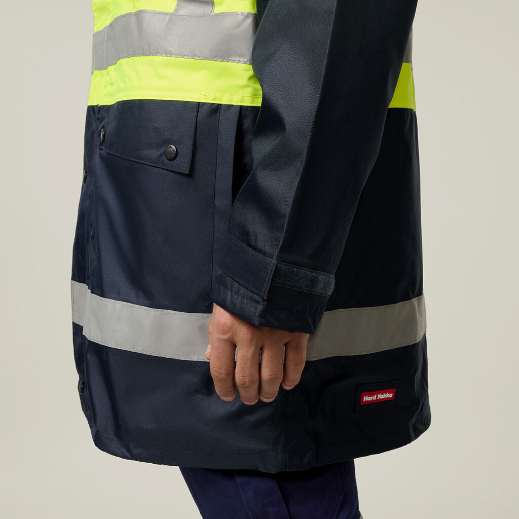 Hard Yakka Hi-Vis 4-In-1 Taped Wet Weather Jacket (Y06057)