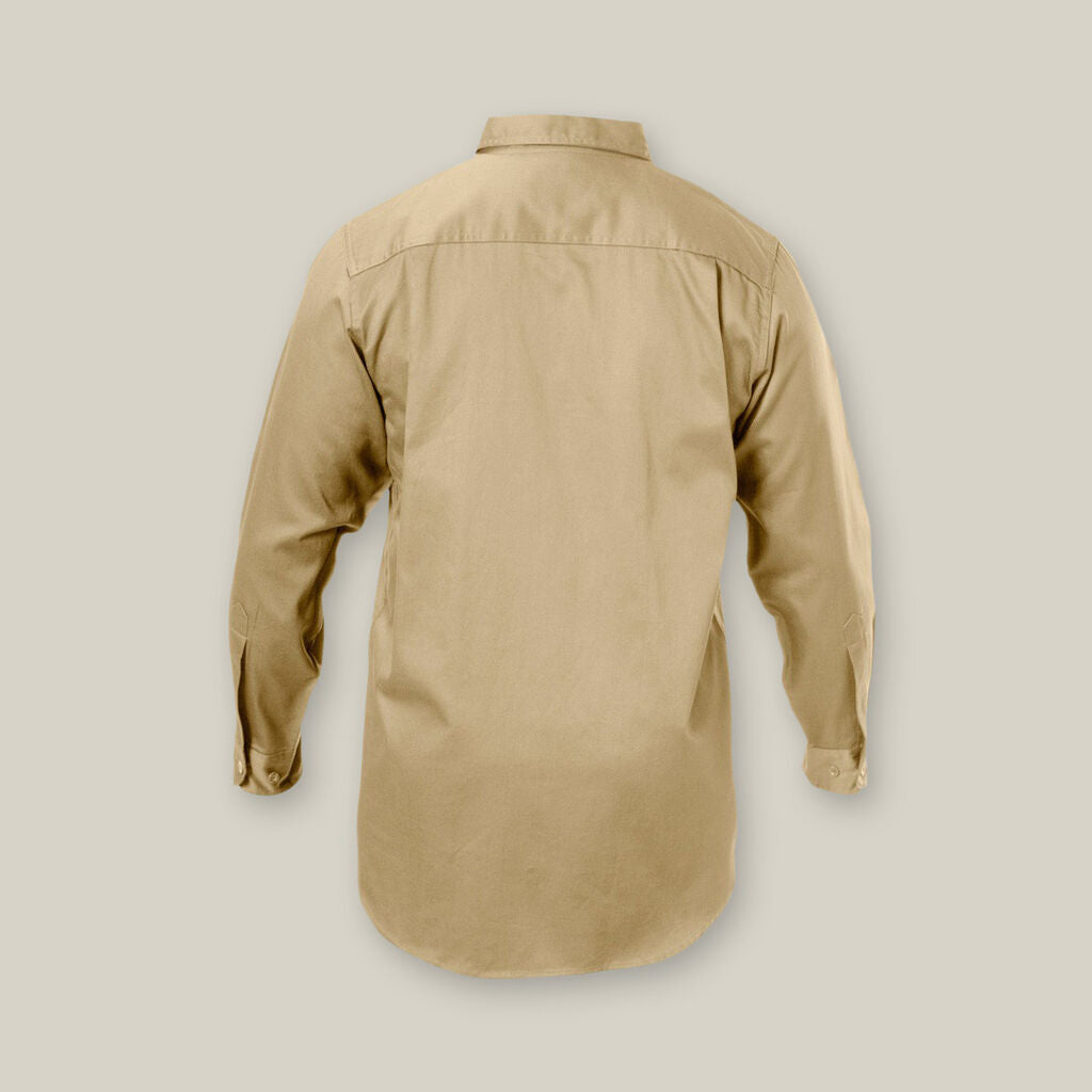 Hard Yakka Long Sleeve Open Front Cotton Drill Work Shirt (Y07500)