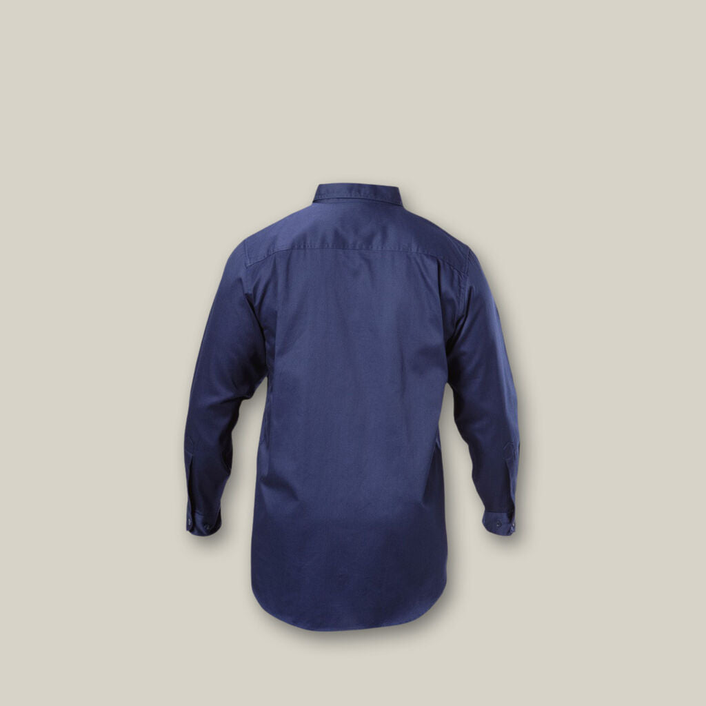 Hard Yakka Long Sleeve Open Front Cotton Drill Work Shirt (Y07500)