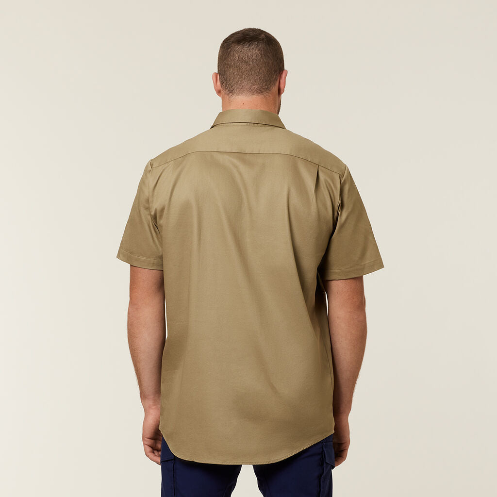 Hard Yakka Cotton Drill Shirt Closed Front Short Sleeve (Y07540)