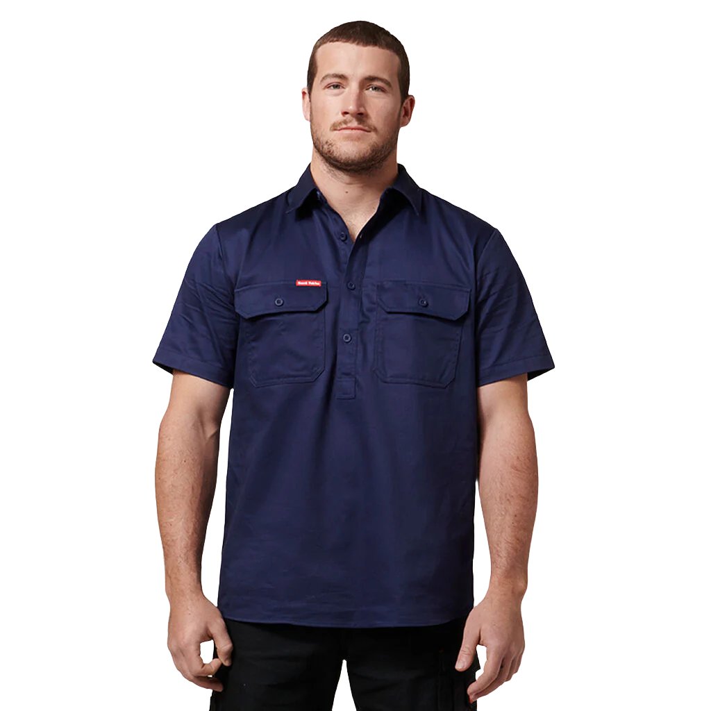 Hard Yakka Cotton Drill Shirt Closed Front Short Sleeve (Y07540)