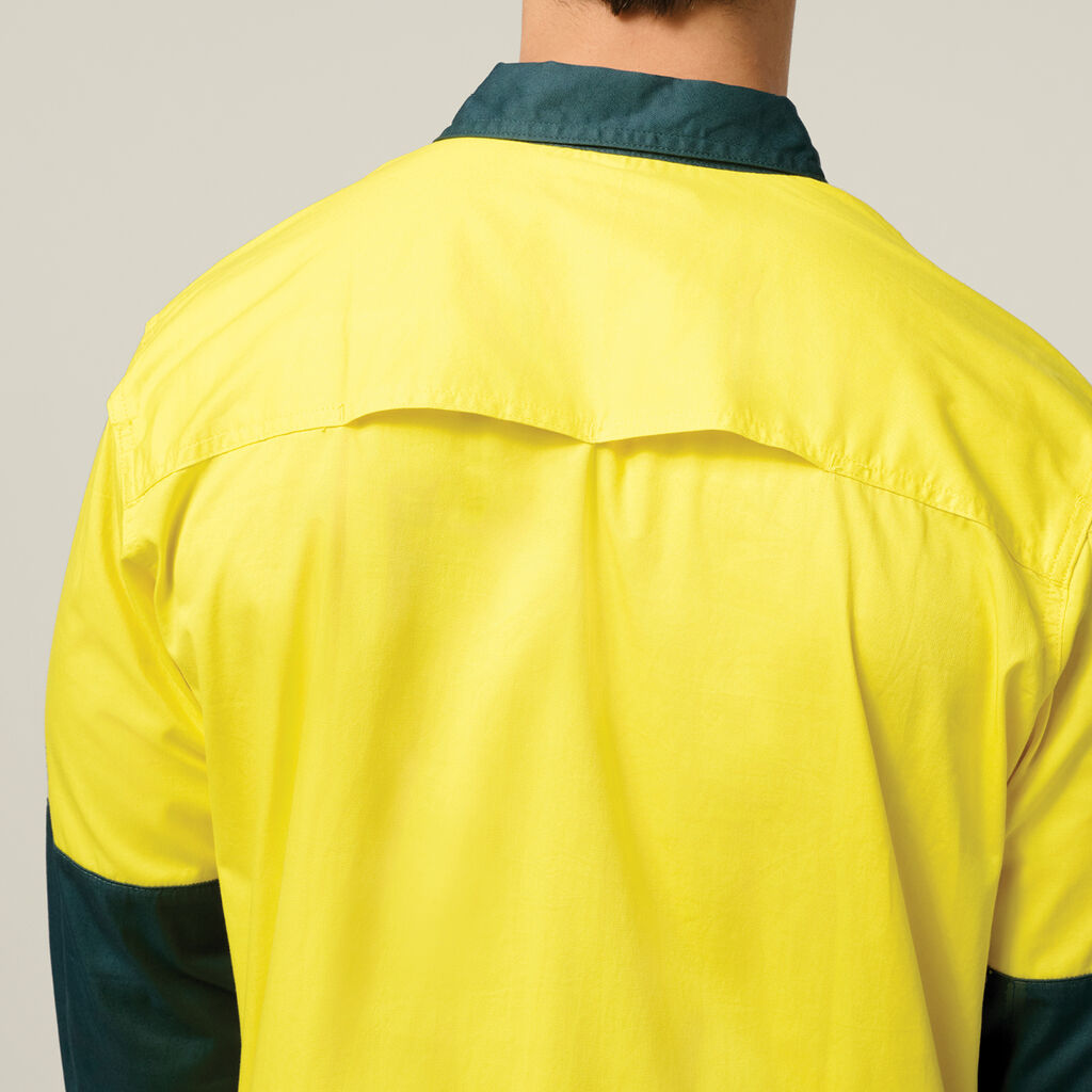 Hard Yakka Core Hi-Vis 2 Tone Vented Long Sleeve Shirt (Y07558)