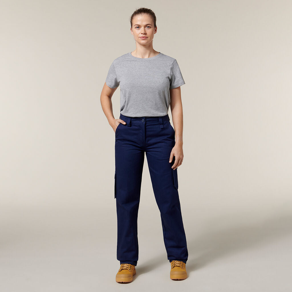 Hard Yakka Women's Cotton Drill Cargo Pant (Y08850)