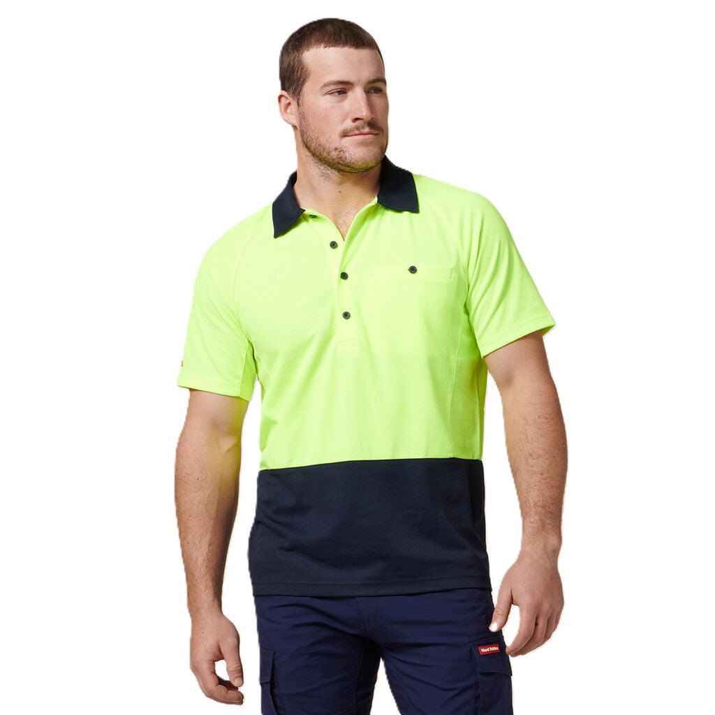 Hard Yakka Core Hi-Vis 2 Tone Vented Short Sleeve Polo (Y11396)