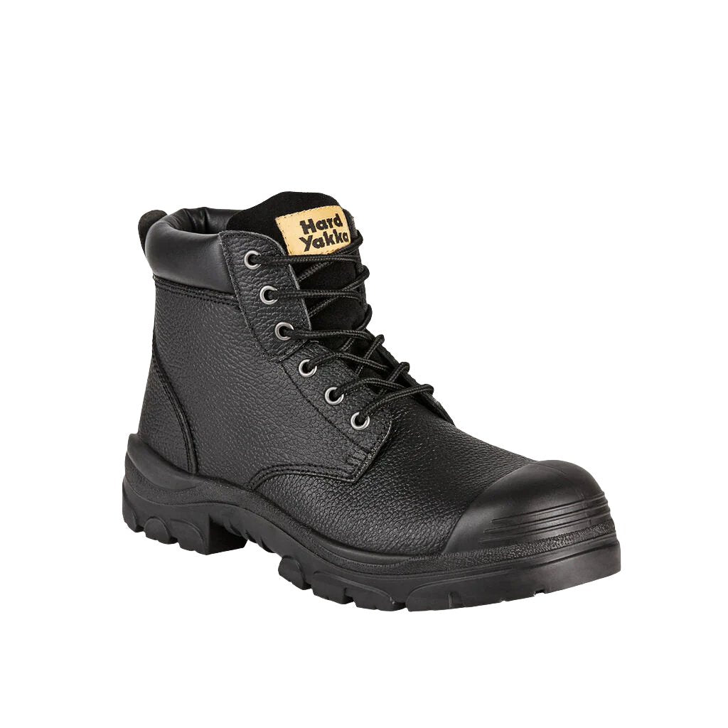 Hard Yakka Gravel Lace Up Steel Toe Safety Boot - Black (Y60086)