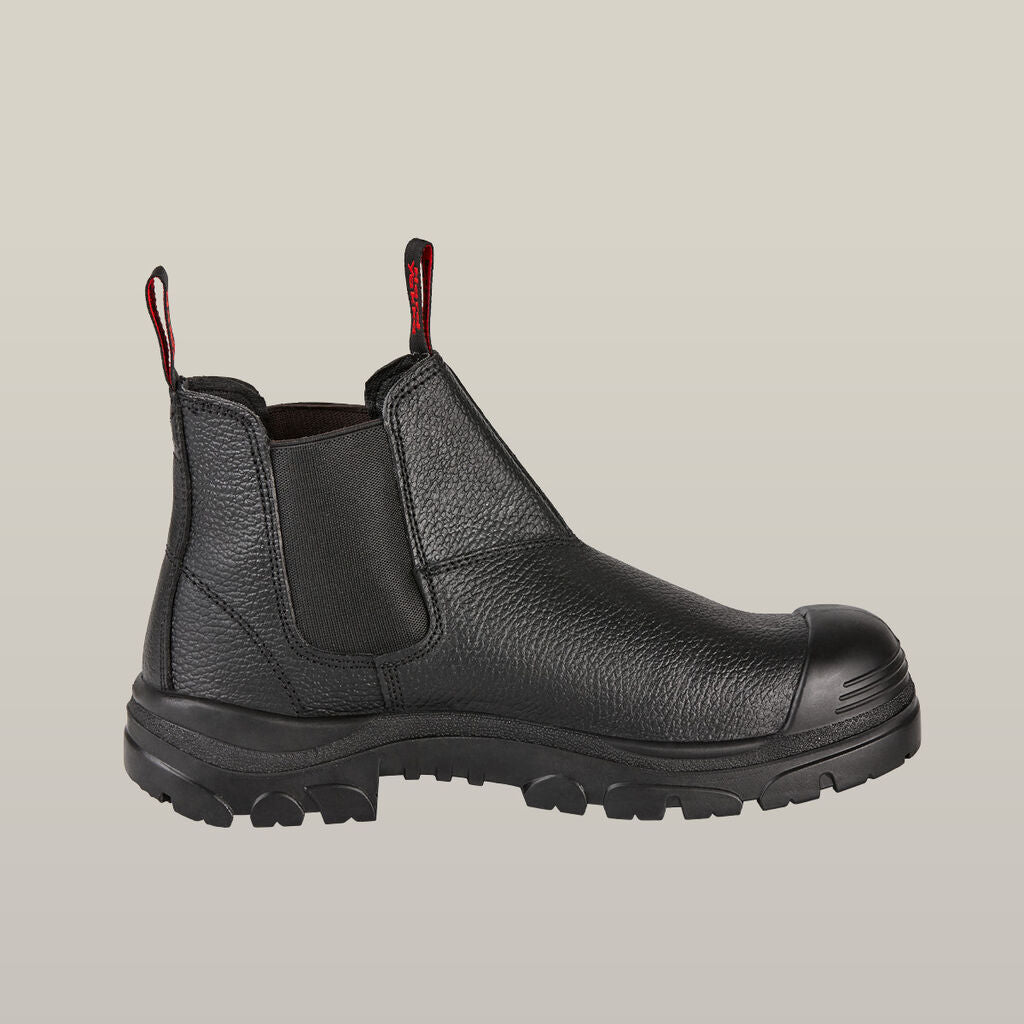 Hard Yakka Grit Pull On Steel Toe Safety Boot - Black (Y60088)