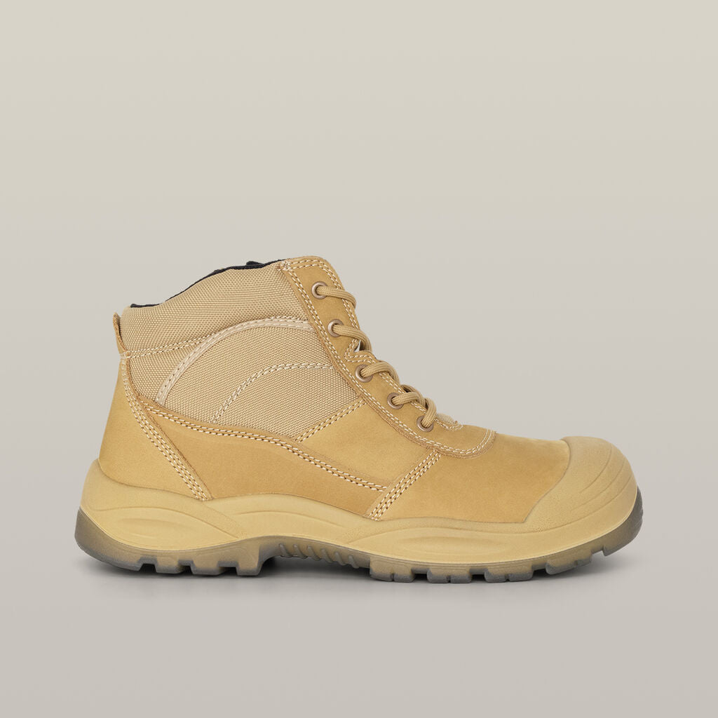 Hard Yakka Utility Zip Sided Steel Toe Safety Boot - Wheat (Y60120)