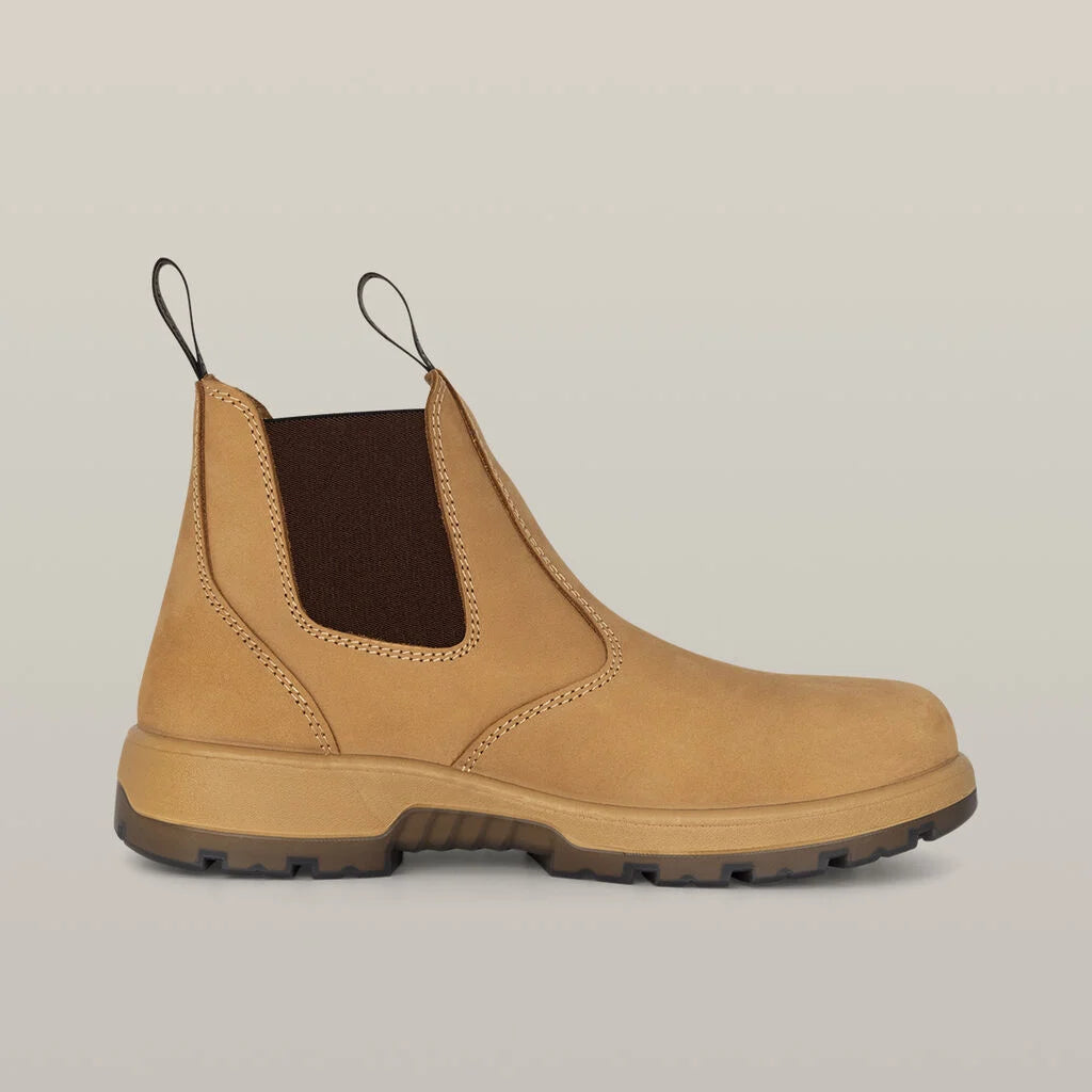 Hard Yakka Outback Pull On Steel Toe Pr Safety Boot - Wheat (Y60174)