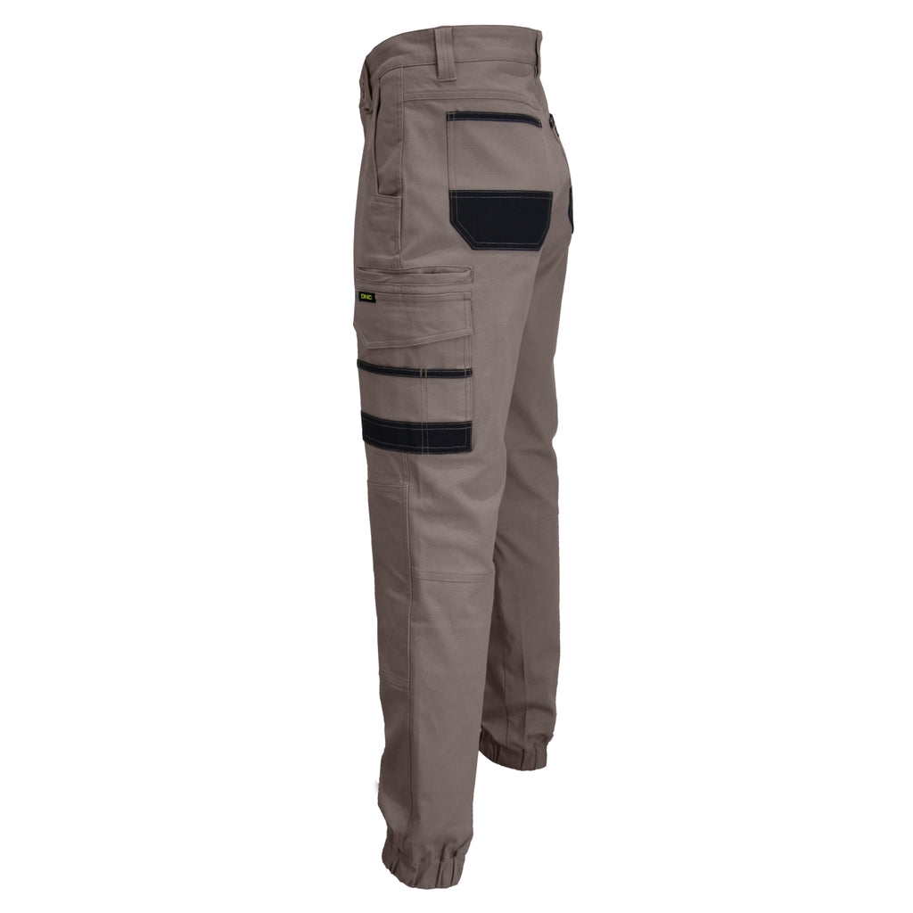 DNC SlimFlex Tradie Cargo Pants- Elastic Cuffs (3376)