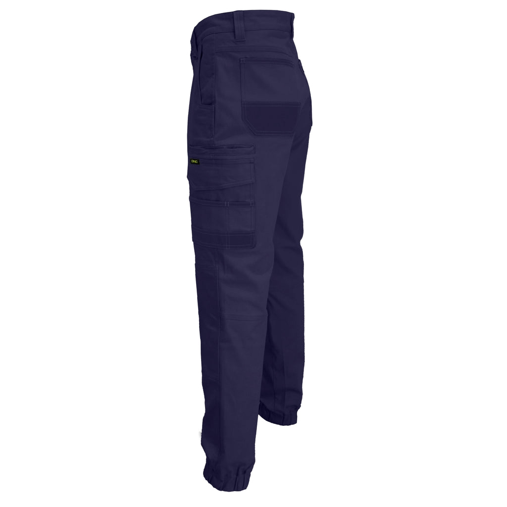 DNC SlimFlex Tradie Cargo Pants- Elastic Cuffs (3376)