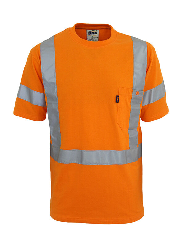 DNC Hi Vis Cotton Taped Tee Short Sleeve (3917)